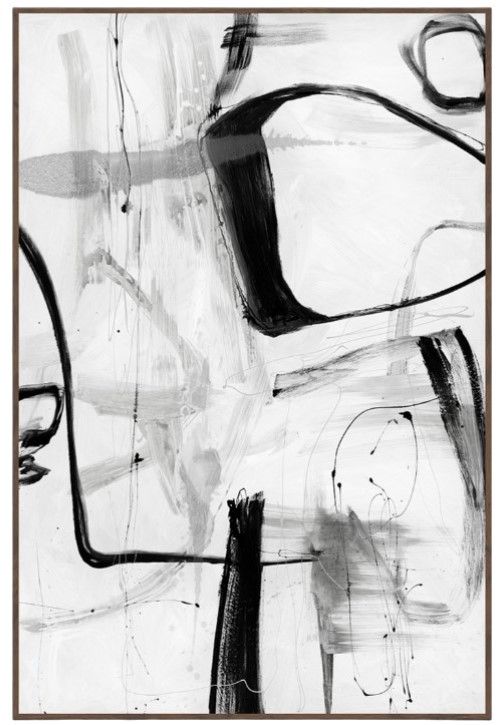 Classic Home Yin Black-White Painting Art-0