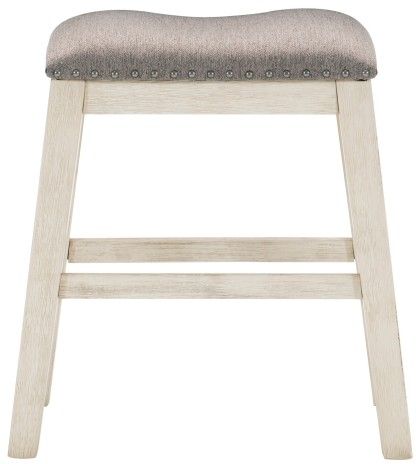 Homelegance® Timbre Antique White/Brown Counter Stool-2