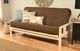 Kodiak Furniture Linen Cocoa 8" Coil Hinged Innerspring Full Futon Mattress -2