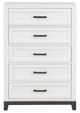 Homelegance® Garretson Metallic Gray/White 5-Drawer Chest-3
