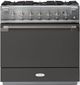 AGA™ Elise 36" Stainless Steel Pro Style Dual Fuel Range with Slate Door-0