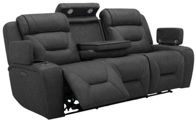 Liberty Furniture Chapman Aline Coal Leather Power Reclining Sofa-1
