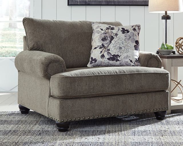 Benchcraft® Sembler Cobblestone Chair and a Half-1