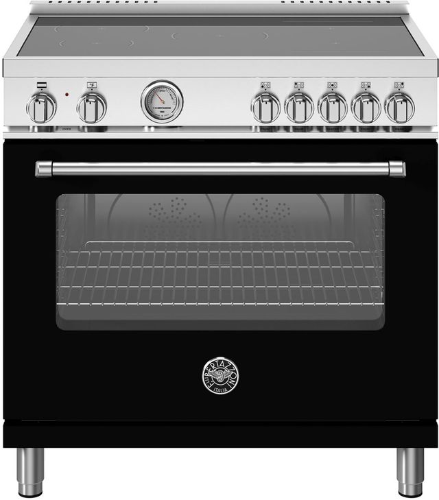 Bertazzoni Master Series 36" Nero Matt Pro Style Induction Range-0