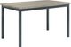 Coaster® Garza Gray Rectangular Dining Table with Black Legs-0