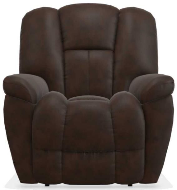 La-Z-Boy® Maverick Walnut Leather Power Rocking Recliner with Headrest-1