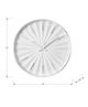 Monarch Specialties Inc. White 12" Wall Clock with Silver Time Markers-2