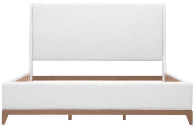 Legacy Classic Today's Traditions Natural Hickory/Porcelain King Upholstered Panel Bed-2