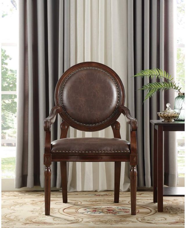 Homelegance® Aldermont Dark Brown Desk Chair-1