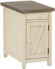 Coast2Coast Home™ Belsey Brown Side Table with Cream Base-0