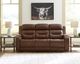Signature Design by Ashley® Knightington Brown Power Reclining Sofa with Audio Seating-4