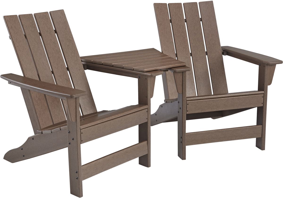 Emmeline 3 Piece Outdoor Seating - Brown Emmeline 3 Piece Outdoor Seating - Brown