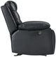 New Classic® Home Furnishings Nikko Black/Gray Power Glider Recliner-4