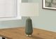 Monarch Specialties Inc. 26"H Green Ceramic Table Lamp-4