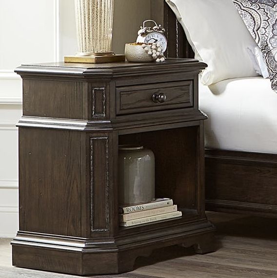 aspenhome® Foxhill Truffle Nightstand-1