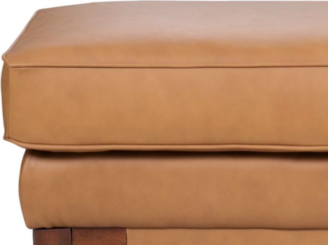 Leather Italia™ Georgetowne Pendry Carmel Saddle Ottoman-1