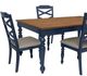 Powell® Trimble 5-Piece Beige/Navy Blue Dining Set-4