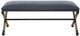 Uttermost® Firth Black/Light Brown/Navy Bench-3