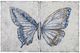 Bassett Mirror Blue Butterfly 2-Piece Wall Art Set-0