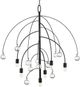 Currey & Company Factotum Satin Black Chandelier-0