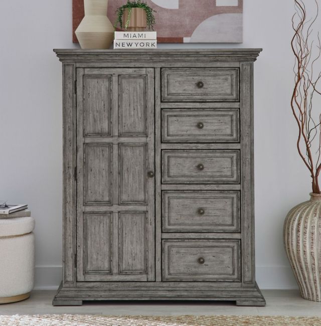 Liberty Furniture Big Valley Graystone Door Chest-1