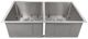 ZLINE Anton 33" Stainless Steel Undermount Double Bowl Kitchen Sink with Bottom Grid-0