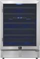 FORNO® Bacchino Series Alta Qualita 24" 4.8 Cu. Ft. Fingerprint Resistant Stainless Steel Wine Cooler -0