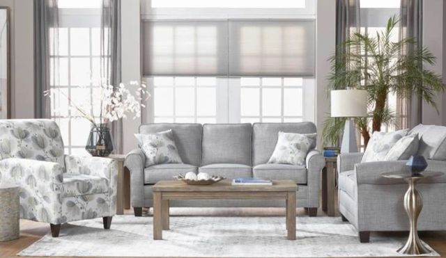 Hughes Furniture® 3700 Rumble Smoke Cuddle Sleeper-2