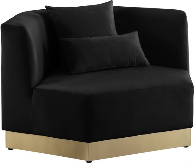 Meridian Furniture Marquis Black Velvet Chair-0