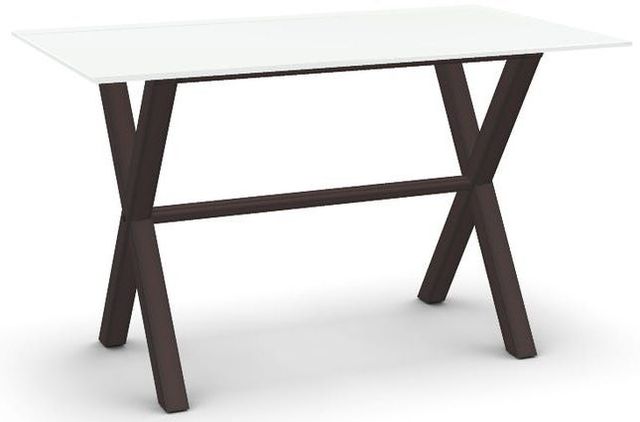 Amisco Andre White Glass Table-0