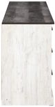 Signature Design by Ashley® Shawburn Whitewash/Charcoal Gray Dresser-3