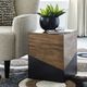 Signature Design by Ashley® Trailbend Brown Accent Table with Gunmetal  Accent -4