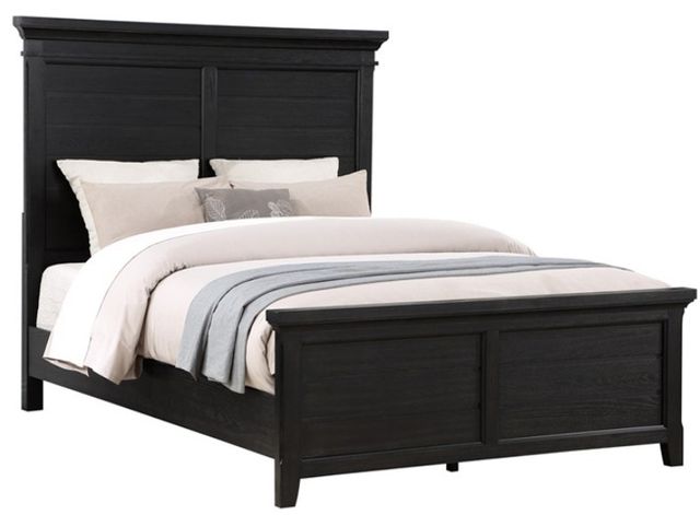 American Wholesale Furniture Hollis 3-Piece Black Queen Panel Bedroom Set-3