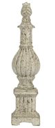 A & B Home Danna Weathered White Finial Accent-1