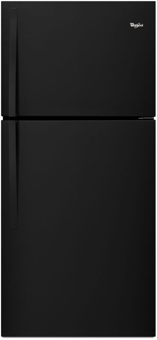 Whirlpool® 30 in. 18.2 Cu. Ft. Black Top Freezer Refrigerator