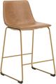 Signature Design by Ashley® Crandox Gold/Toast Upholstered Bar Stool-0