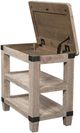 aspenhome® Foundry Weathered Stone Chairside Table-1