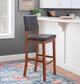 Linon Milano Black/Walnut Bar Stool-1