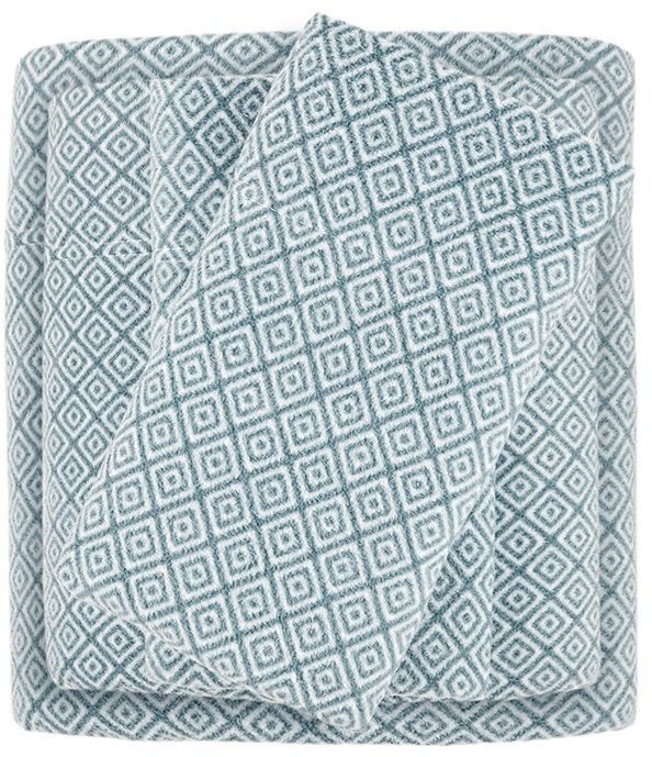 Olliix by True North by Sleep Philosophy Blue Diamond Full Micro Fleece Sheet Set-0