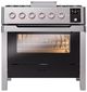 Ilve® Panoramagic 36" Stainless Steel Pro Style Dual Fuel Range-1