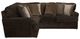 Jackson Furniture Mammoth 2-Piece Chocolate Left Side Facing L-Shape Sectional-1