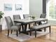 Elements International Everdeen Grey Dining Chair-4