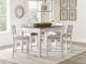 Standard Furniture Kyle Light White Counter Upholstered Stools - Set of 2-4