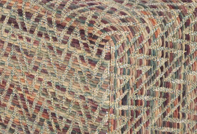 Surya Dahlia Dip Dyed Khaki Multi Ottoman-1