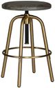 Uttermost® Revolve Dark Walnut/Plated Brushed Brass Counter Stool-0