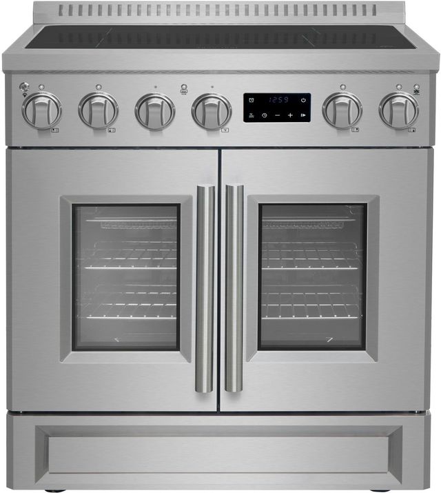 FORNO® Torino 30" Stainless Steel Pro Style Induction Range-0