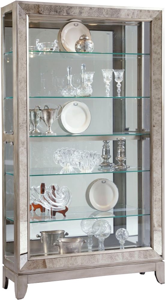Pulaski™ PFC Aged Silver Side Entry Curio-0