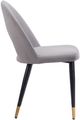 Zuo® Modern Menlo Black/Gold/Gray Dining Side Chair Set-2