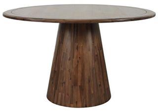 Jofran Nash Walnut Round Pedestal Table
