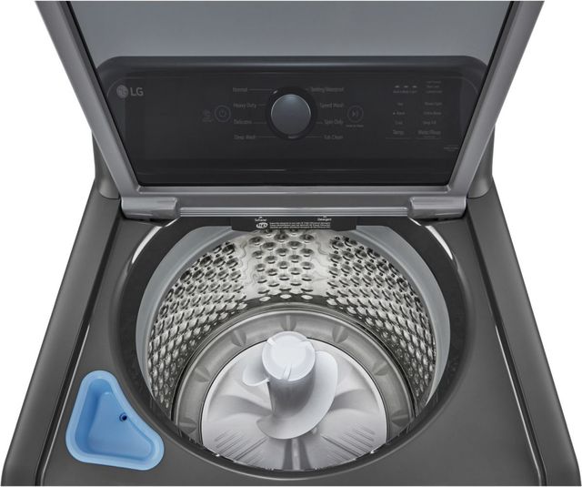 LG Monochrome Gray Top Load Washer & Electric Dryer Laundry Pair-3